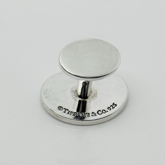 Return to Tiffany Oval Cufflink in Sterling Silver 1 Single Replacement For Lost - Picture 2 of 6